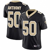 Nike New Orleans Saints #50 Stephone Anthony Black Team Color NFL Vapor Untouchable Limited Jersey,baseball caps,new era cap wholesale,wholesale hats